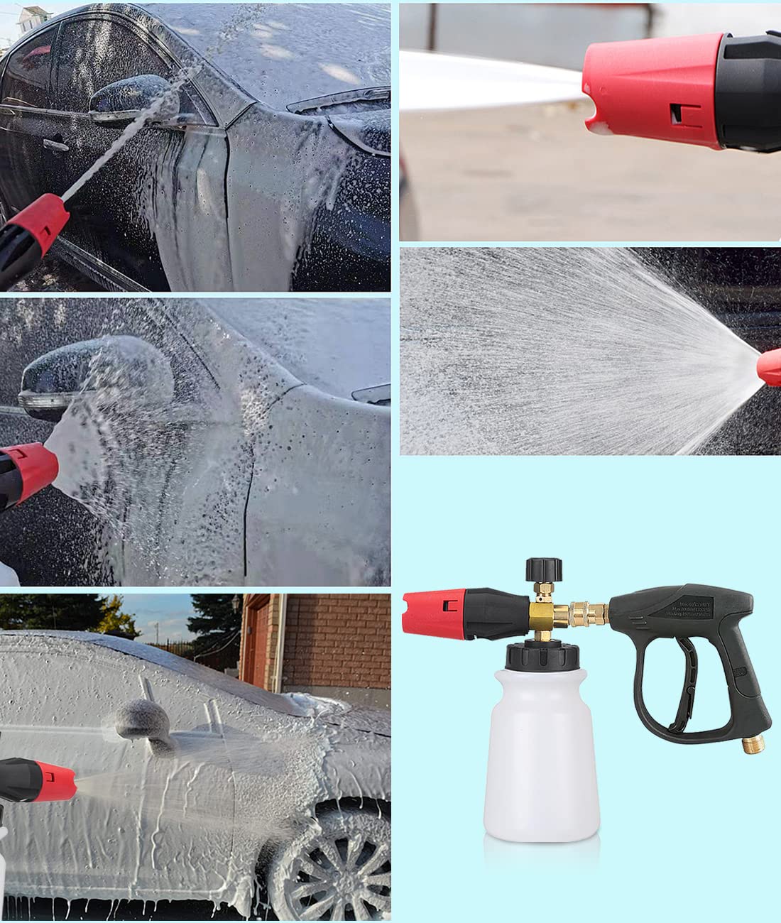 ケルヒャー高圧洗浄機 フォームガン Amazon | Ulable 高圧洗浄ケルヒャーショートガン 高圧洗浄機 洗車用